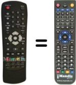Replacement remote control DIGIQUEST 7000T